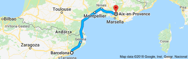 Aix en Provence – Barcelona (05/07/2018) – Mudanzas Aquiles